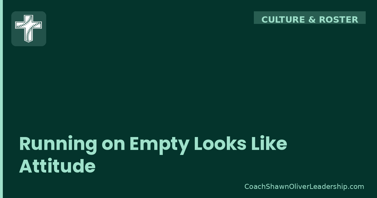 Running on Empty Looks Like Attitude