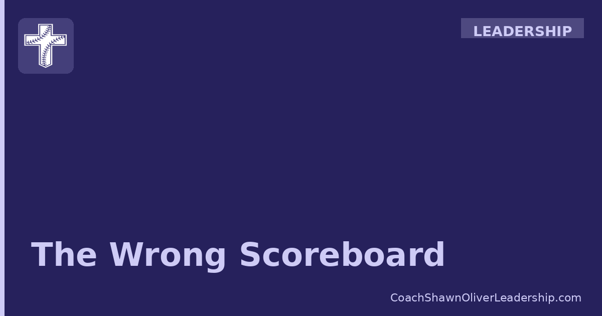 The Wrong Scoreboard